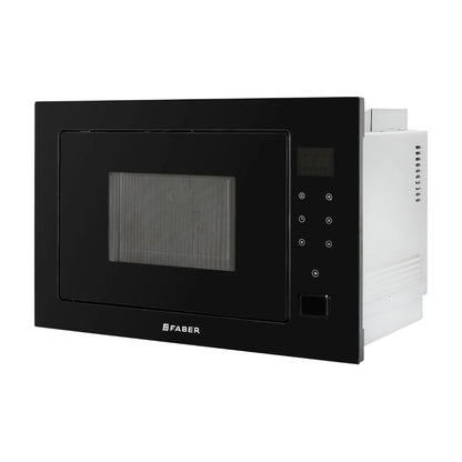 Faber Built In Oven FBIO 80L 6F BK + Faber Built-In Microwave FBI MWO 25 SG