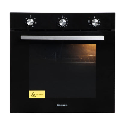 Faber Built In Oven FBIO 80L 6F BK + Faber Built-In Microwave FBI MWO 25 SG