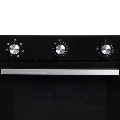 Faber Built In Oven FBIO 80L 6F BK + Faber Built-In Microwave FBI MWO 25 SG