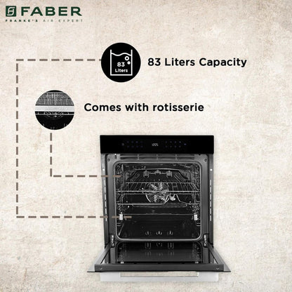 Faber Built In Oven FBIO 83L 15F BK