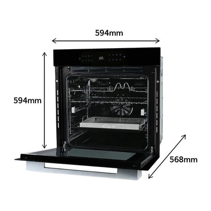 Faber Built In Oven FBIO 83L 15F BK + Faber Built-In Microwave FBI MWO 25 SG