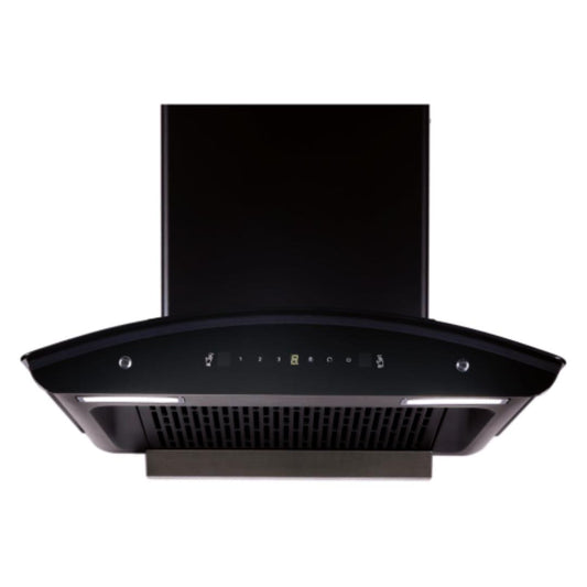 Elica 60 cm Wall Mounted Chimney Auto Clean Hoods Series FLCG 600 HAC LTW MS NERO