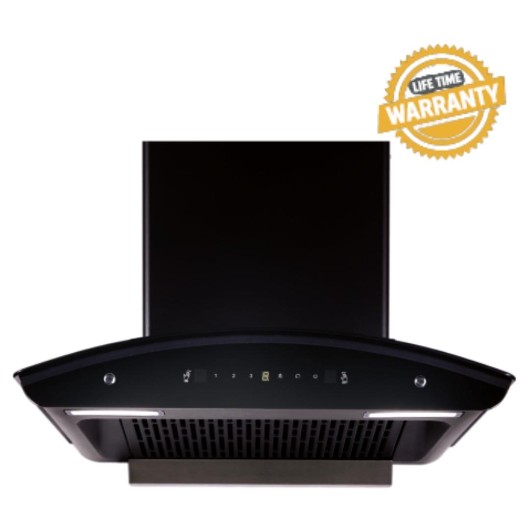 Elica 60 cm Wall Mounted Chimney Auto Clean Hoods Series FLCG PLUS LTW 600 HAC MS NERO