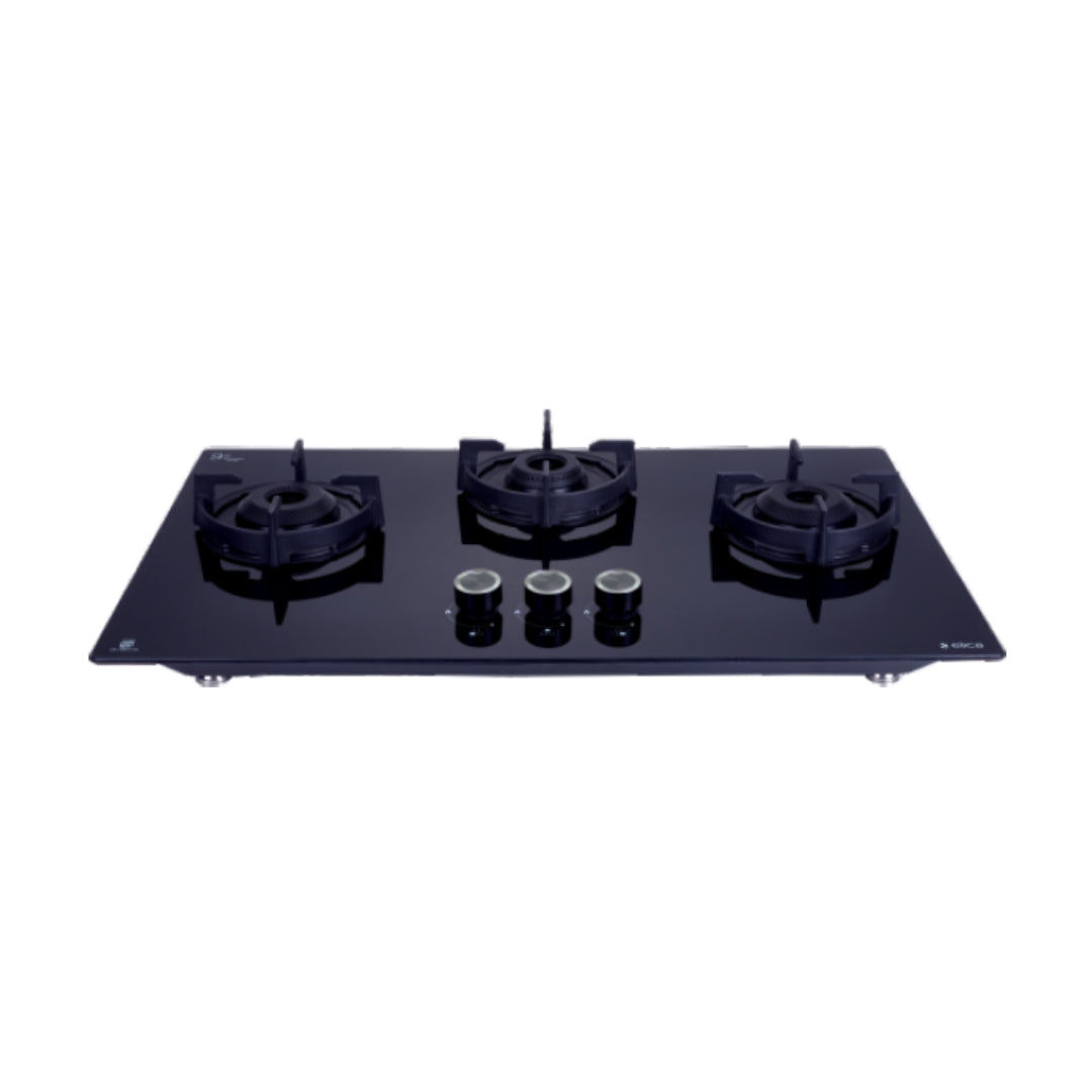Elica 75 cm 3 Burner Hob Lotus Series FLEXI 375 LOTUS IND HD BRASS
