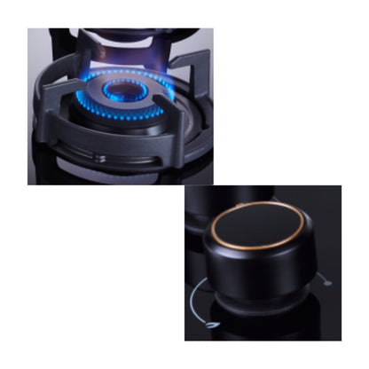 Elica 60 cm 4 Burner Hob Lotus Series FLEXI 460 LOTUS IND HD BRASS
