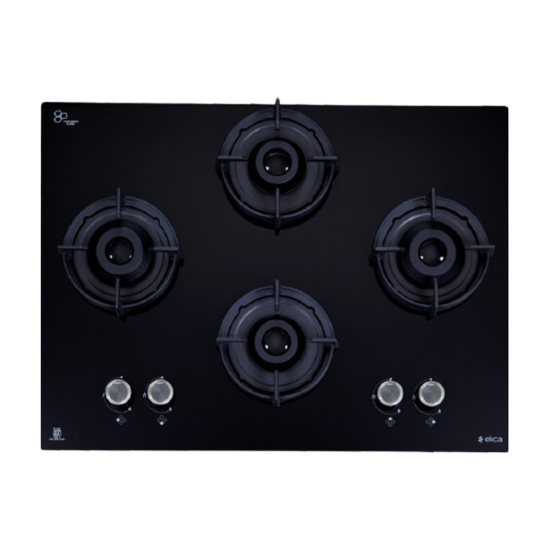 Elica 70 cm 4 Burner Hob Lotus Series FLEXI 470 LOTUS IND HD BRASS