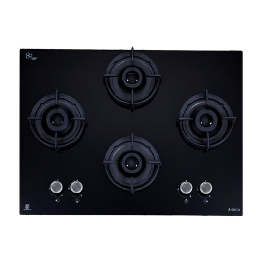 Elica 70 cm 4 Burner Hob Lotus Series FLEXI 470 LOTUS IND HD BRASS