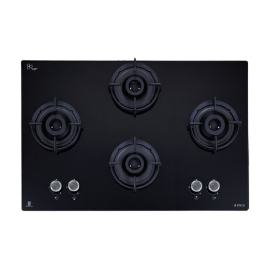 Elica 90 cm 4 Burner Hob Lotus Series FLEXI 491 LOTUS IND HD BRASS