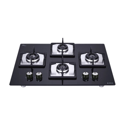 Elica 60 cm Wall Mounted Chimney KITTY FL 600 HAC LTW MS NERO + Elica 60 cm 4 Burner Hob Flexi Series FLEXI HCT 460 DX LOTUS BK