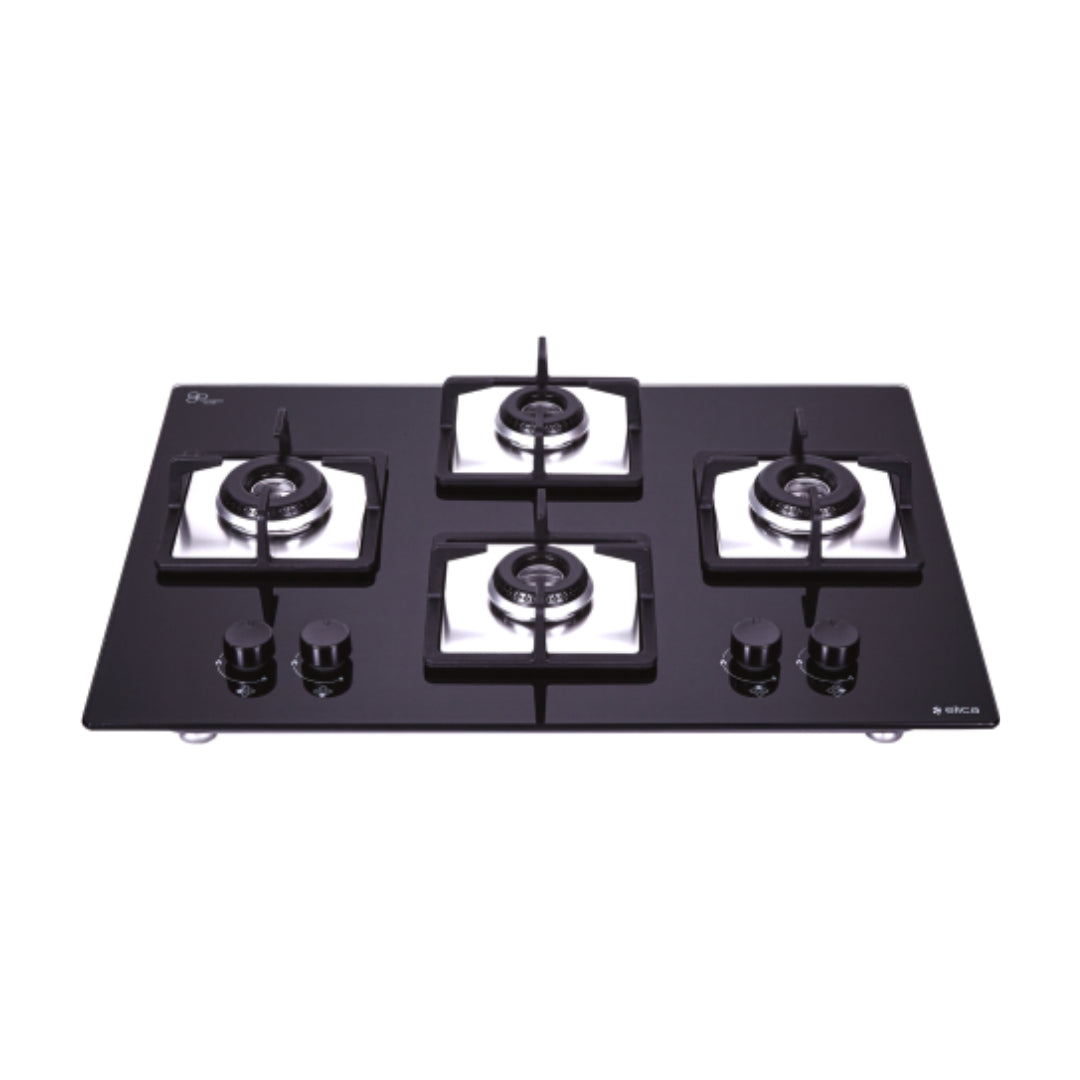 Elica 70 cm 4 Burner Hob Flexi Series FLEXI HCT 470 DX LOTUS BK