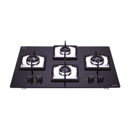 Elica 70 cm 4 Burner Hob Flexi Series FLEXI HCT 470 DX LOTUS BK
