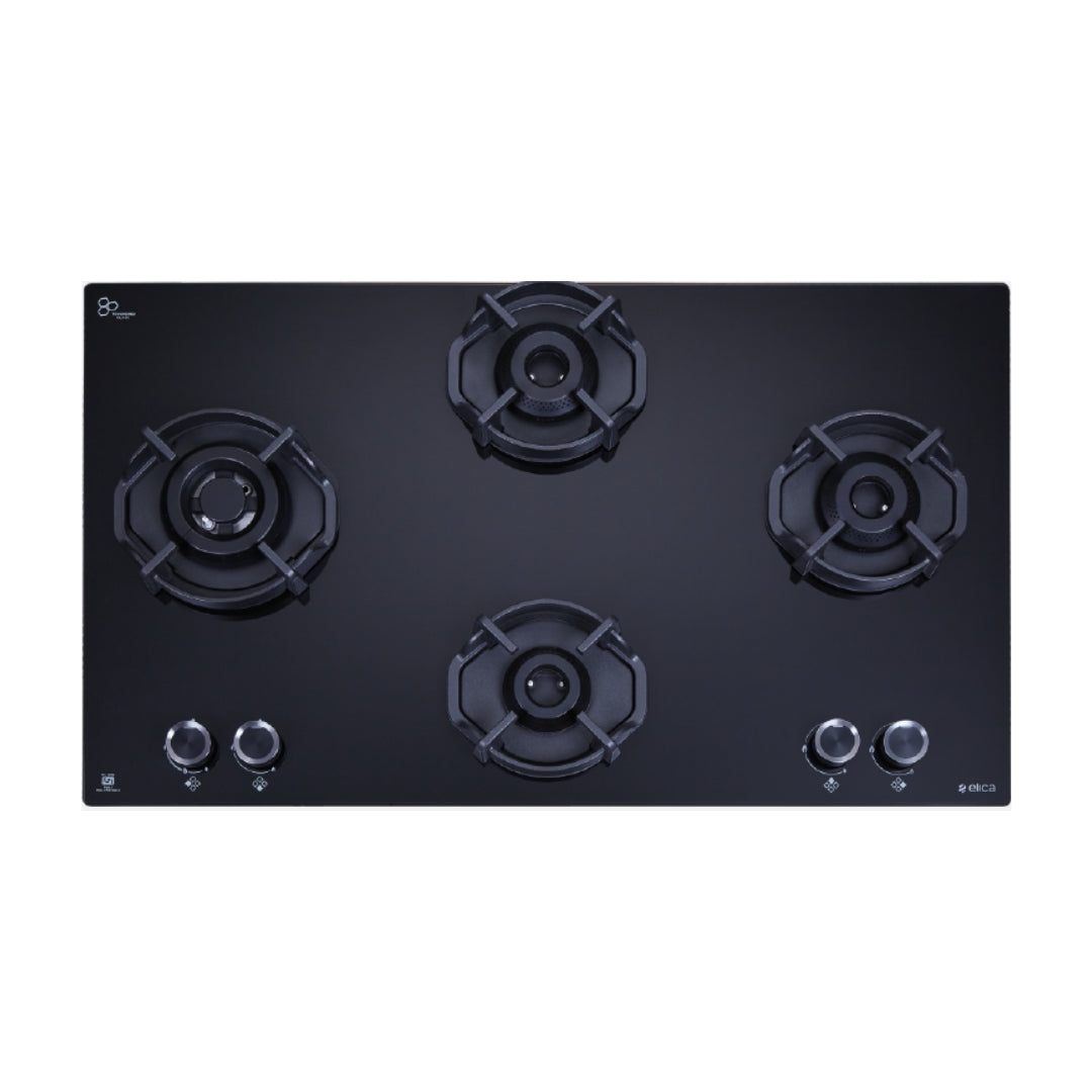 Elica 90 cm 4 Burner Hob Hexa IND Lotus FLEXI HEXA 491 LOTUS IND HD BRASS