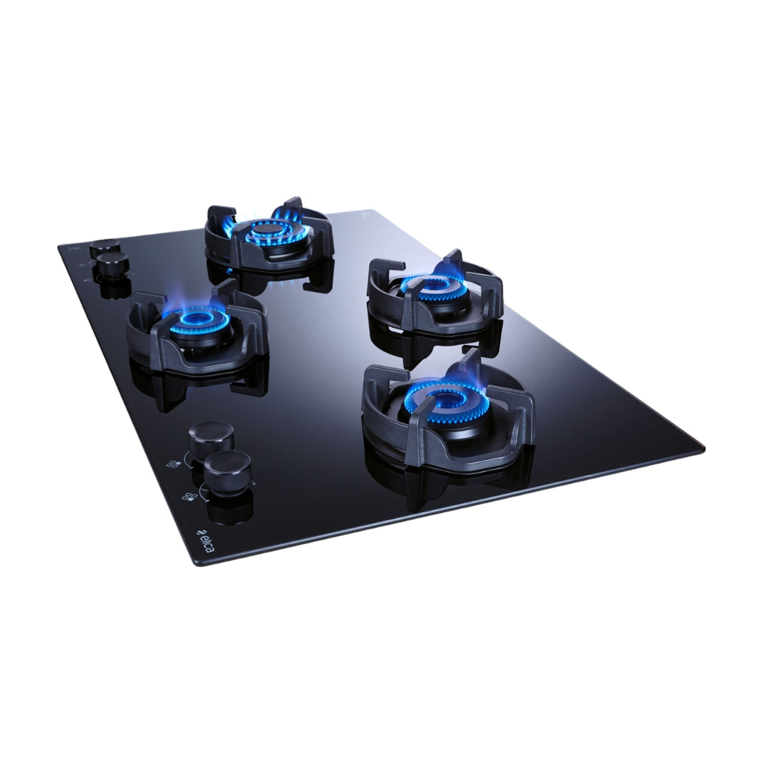 Elica 90 cm 4 Burner Hob Hexa IND Lotus FLEXI HEXA 491 LOTUS IND HD BRASS