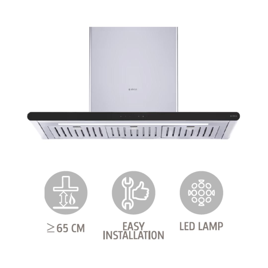 Elica 60 cm Wall Mounted Chimney Decorative Series GALAXY ETB PLUS LTW 60 T4V LED