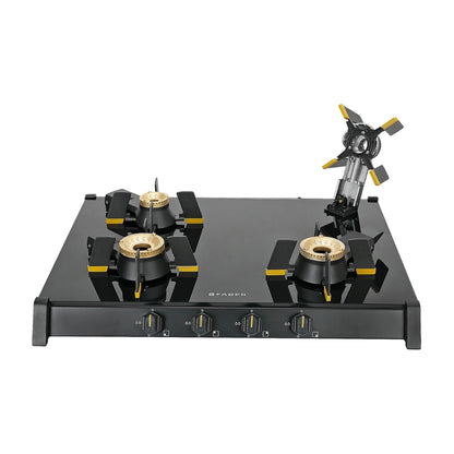 Faber 70 cm 4 Burner Cooktop Genius Series GENIUS 704 BK