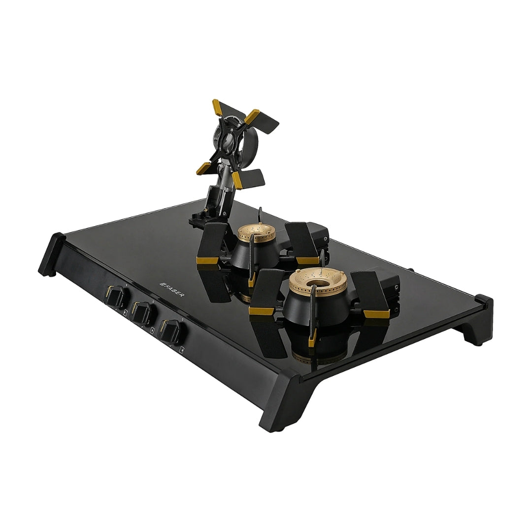 Faber 75 cm 3 Burner Cooktop Genius Series GENIUS 753 AI BK