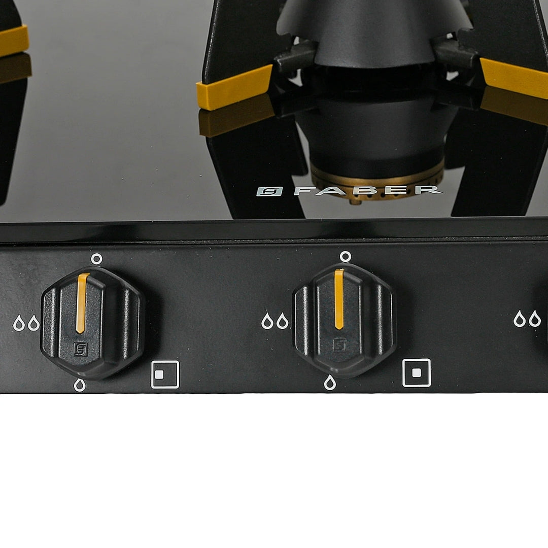 Faber 75 cm 3 Burner Cooktop Genius Series GENIUS 753 AI BK