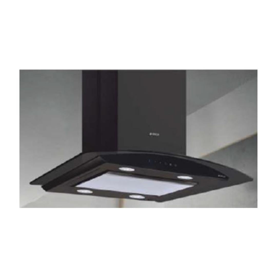 Elica 90 cm Island Chimney Decorative Series GLACE ISLAND EDS PLUS HE LTW 90 NERO T4V LED