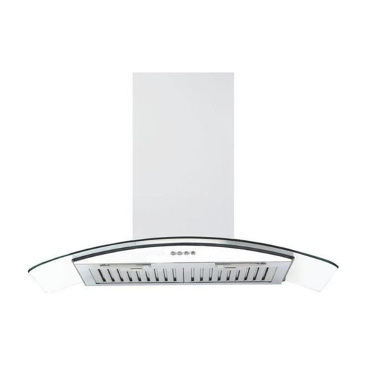 Elica 90 cm Island Chimney Decorative Series GLACE ISLAND ETB PLUS LTW 90 PB LED