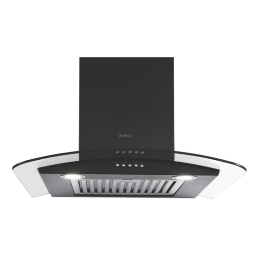 Elica 60 cm Wall Mounted Chimney Decorative Series GLACE SF ETB PLUS LTW 60 NERO PB LED