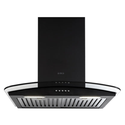 Elica 60 cm Wall Mounted Chimney Decorative Series GLACE TF ETB PLUS LTW 60 NERO PB LED