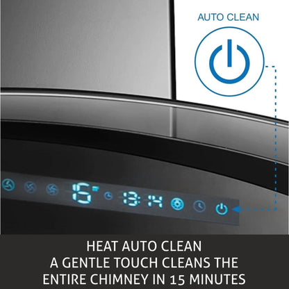 Glen 76 cm Wall Mounted Chimney Filterless Series CH 6067 BL BLDC AC 76