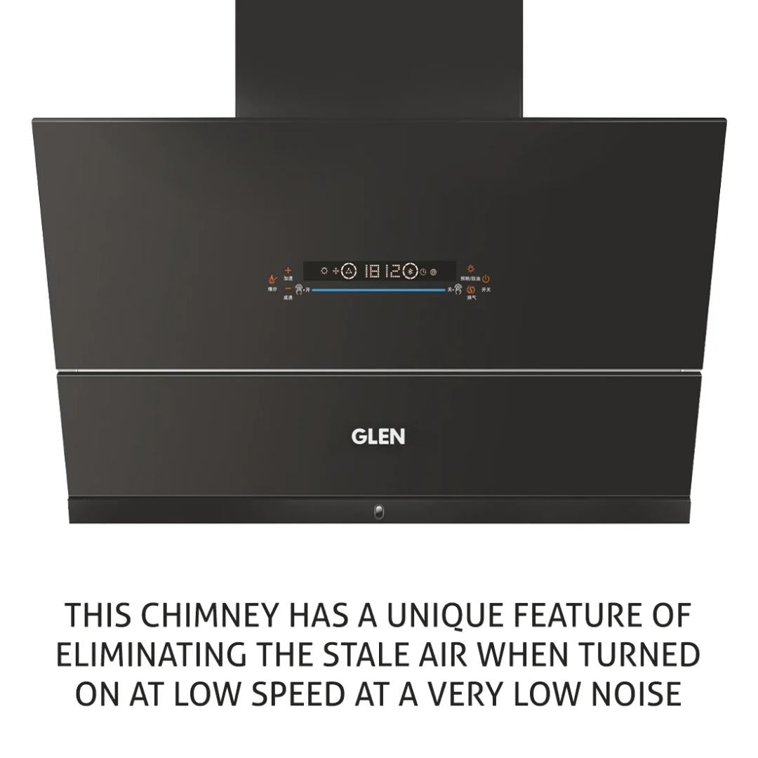 Glen 75 cm Wall Mounted Chimney Filterless Series CH 6074 BLDC MS AC 75
