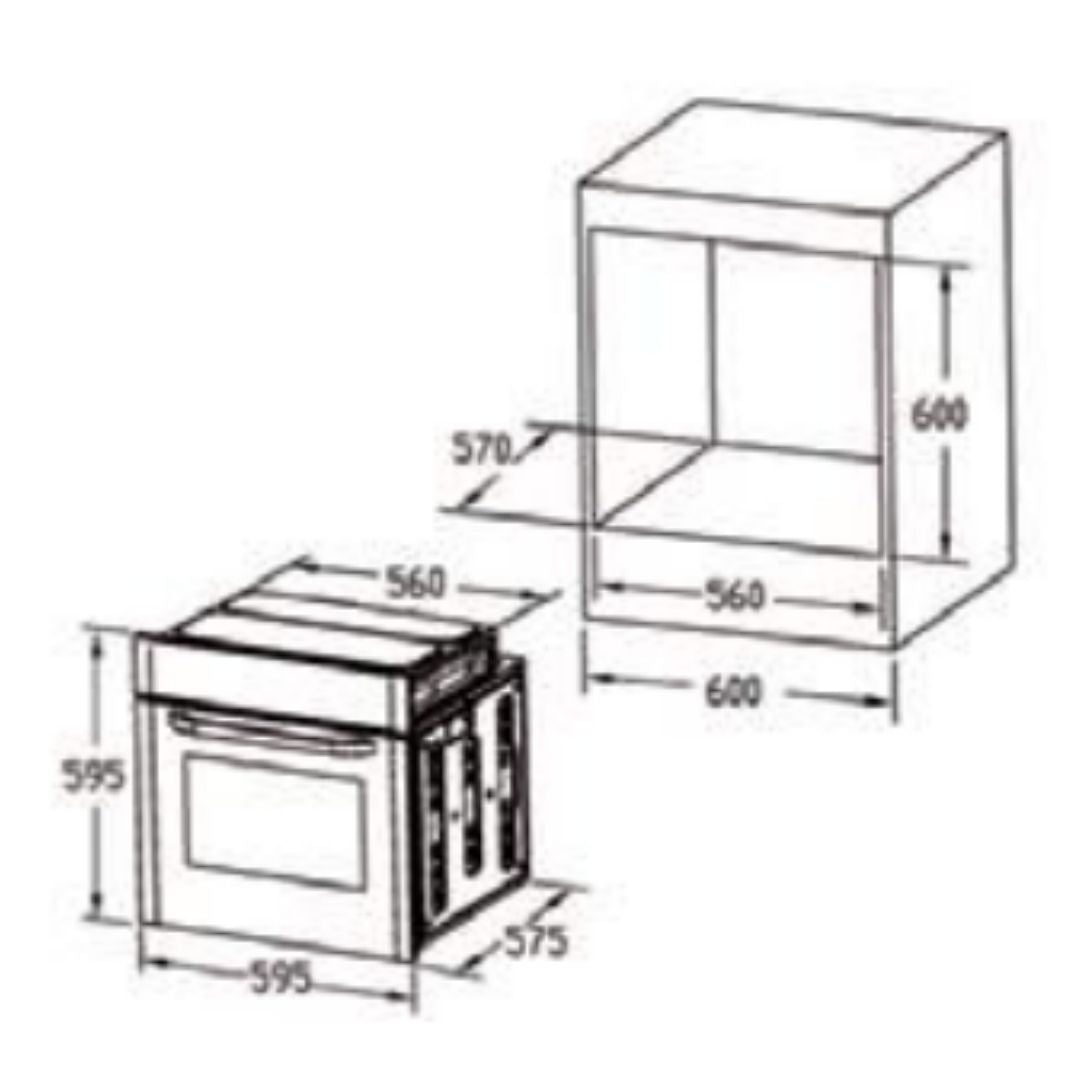 Hafele Built In Oven J70 BIO PLUS