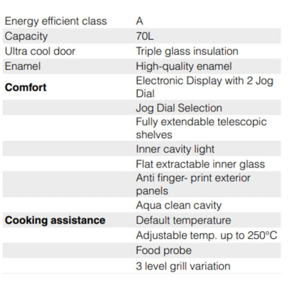 Hafele Built In Oven RIBB 70 + Hafele Built-In Microwave MARIA 28 + Hafele 60 cm Wall Mounted Chimney Essentia Series RENATA INCLINED 60 + Hafele 60 cm 3 Burner Hob Essentia Series VERENA 360