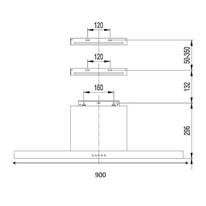 Hafele 90 cm Wall Mounted Chimney ABENS 90