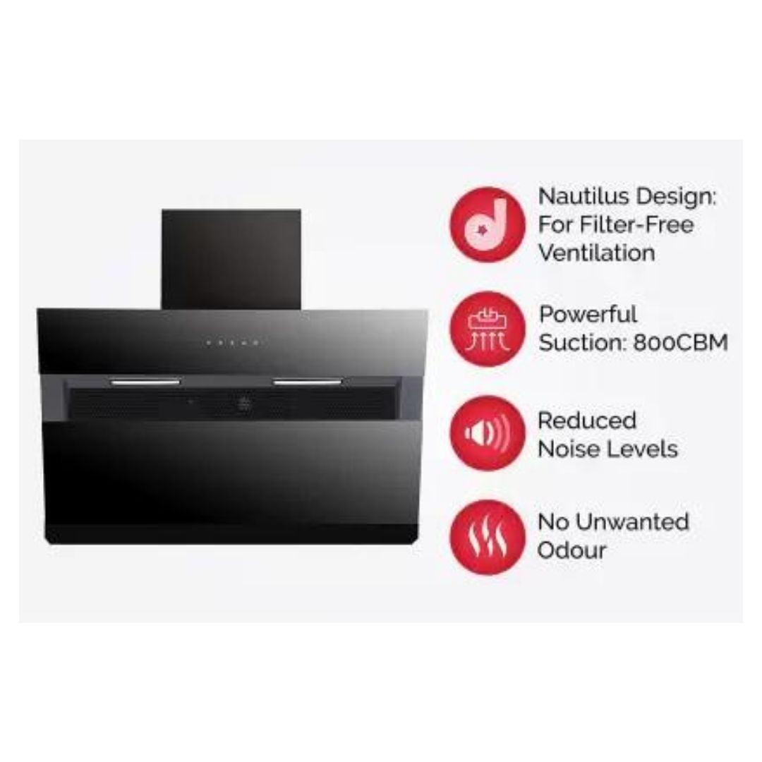 Hafele 90 cm Wall Mounted Chimney FM Series LEO 90