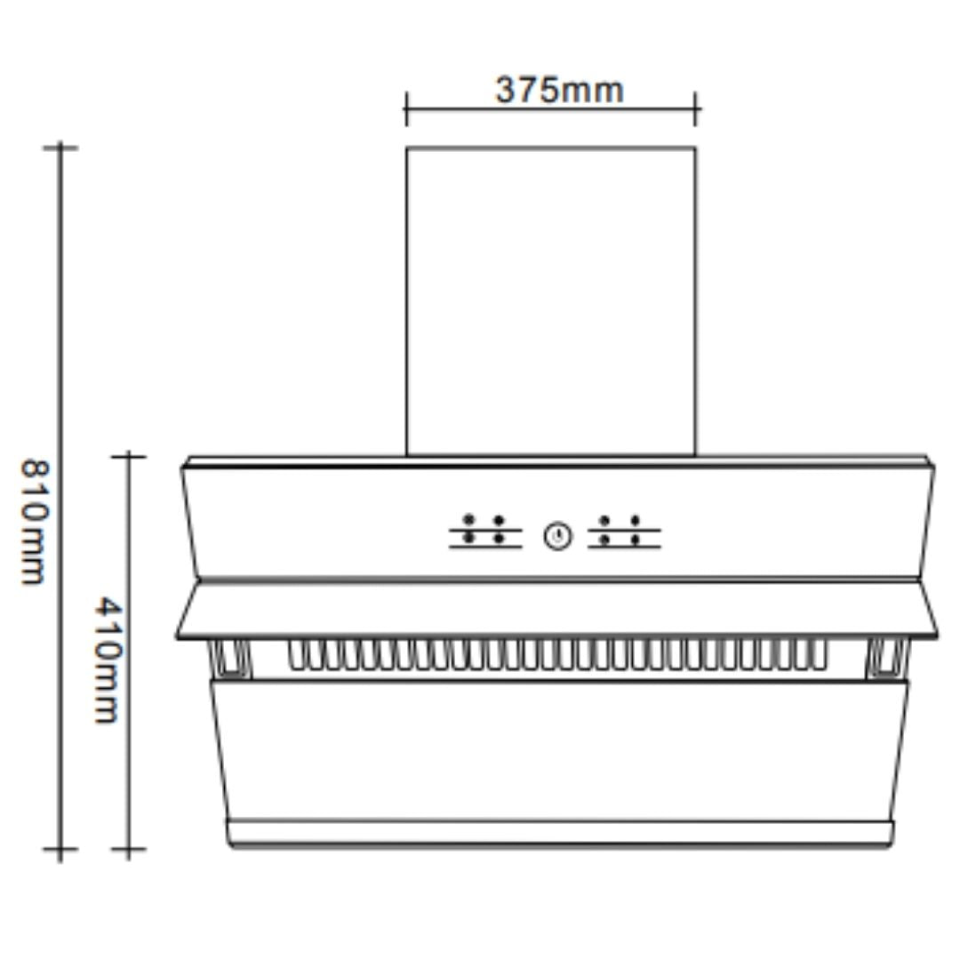 Hafele 90 cm Wall Mounted Chimney TERESA 90