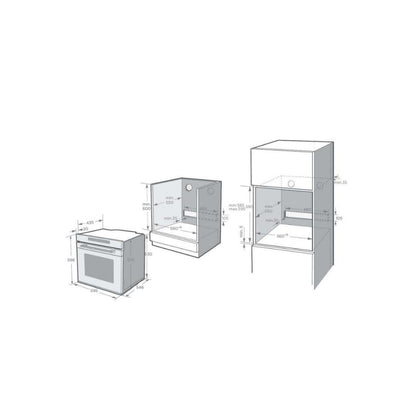 Hafele Built In Oven with Steam Assist DIAMOND 77 CST