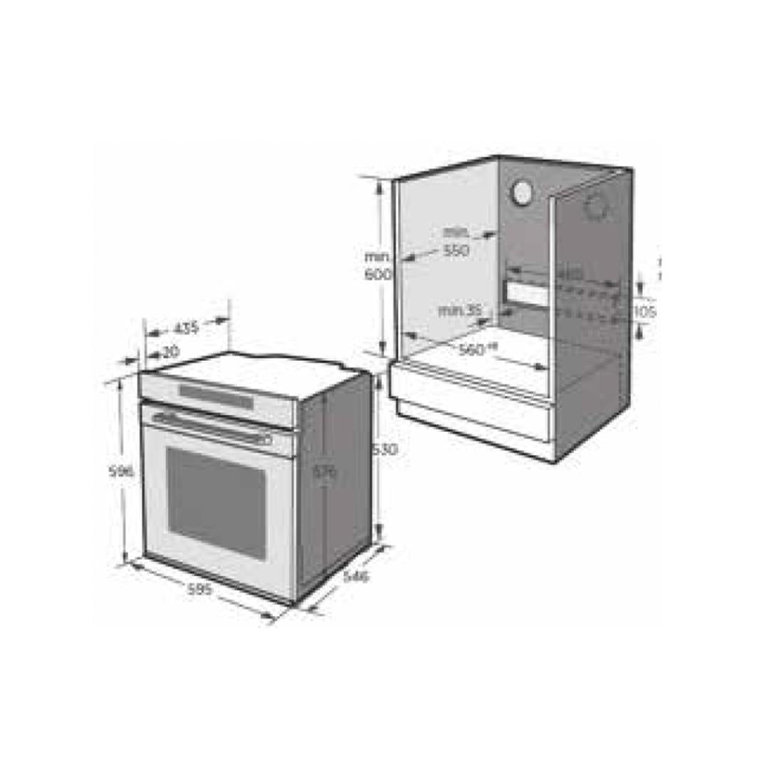 Hafele Built-In Combo Oven DIAMOND 77 MWO