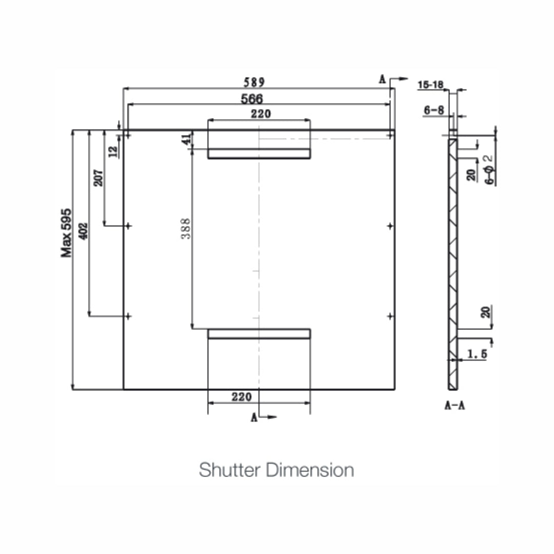 Hafele Semi Built in Dishwasher SERENE SI 02 with 14 Place Settings