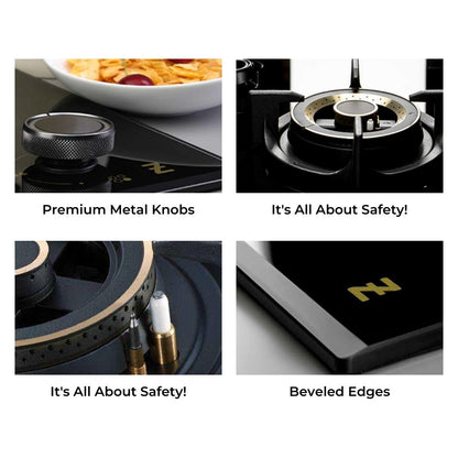 Hafele 60 cm 4 Burner Hob Zeta Plus Series ZETA PLUS 460
