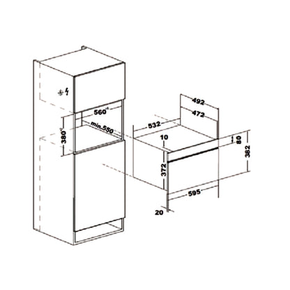 Hafele Built-In Convection Microwave DIAMOND 34 MWO