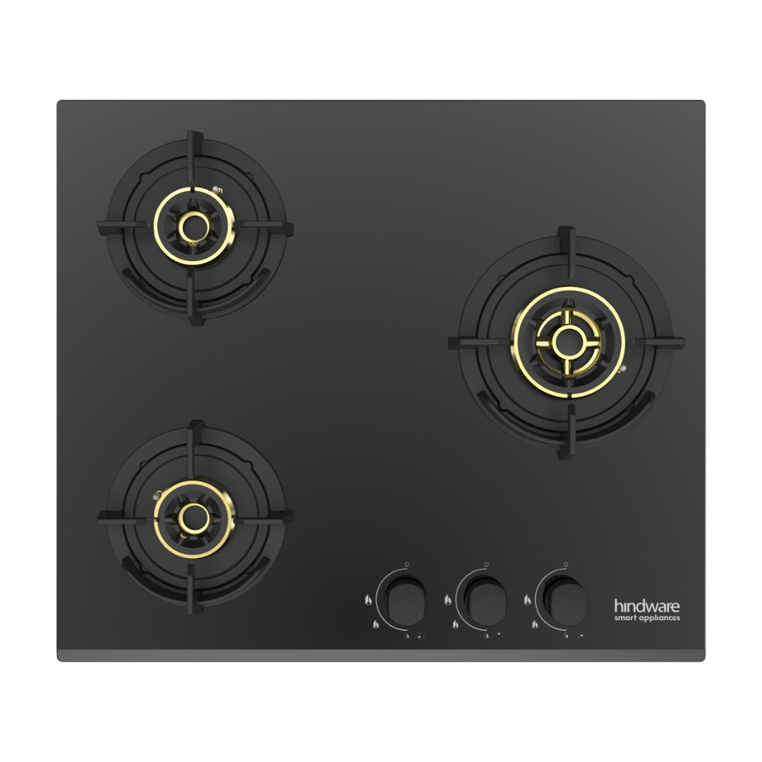 Hindware 60 cm 3 Burner Hob Hazel HAZEL 3B 60 CM
