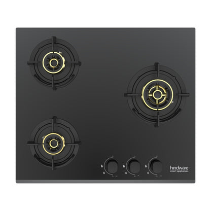 Hindware 60 cm 3 Burner Hob Hazel HAZEL 3B 60 CM