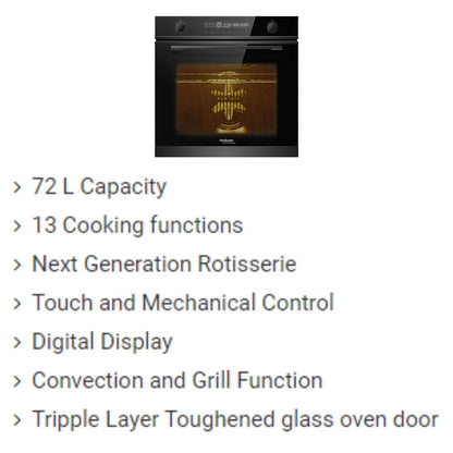 Elica Built In Oven EPBI TRIM 1062 DMF BK + Elica Built-In Convection Microwave EPBI MW 250