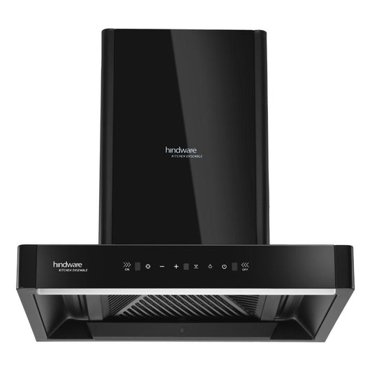Hindware 60 cm Wall Mounted Chimney Maxx Silence Series OPTIMUS BLK 60 MAXX SILENCE