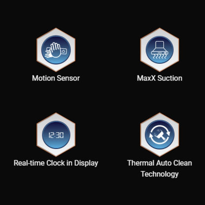Hindware 90 cm Wall Mounted Chimney Maxx Silence Series OPTIMUS iPRO 90