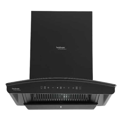 Hindware 60 cm Wall Mounted Chimney Maxx Silence Series ZINNIA BLK AUTOCLEAN 60 MAXX SILENCE