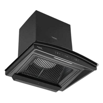 Hindware 60 cm Wall Mounted Chimney Maxx Silence Series ZINNIA BLK AUTOCLEAN 60 MAXX SILENCE