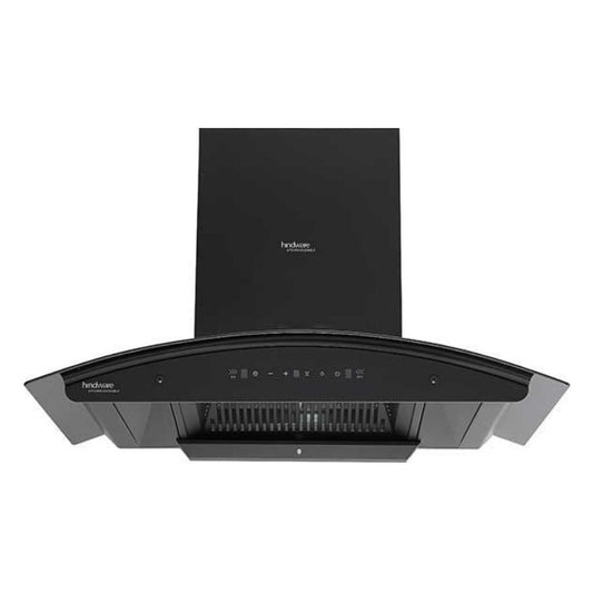 Hindware 90 cm Wall Mounted Chimney Maxx Silence Series ZINNIA BLK AUTOCLEAN 90 MAXX SILENCE