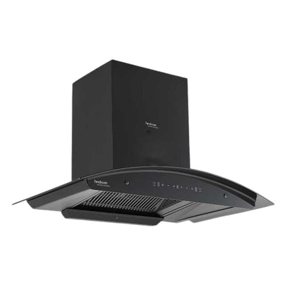 Hindware 90 cm Wall Mounted Chimney Maxx Silence Series ZINNIA BLK AUTOCLEAN 90 MAXX SILENCE