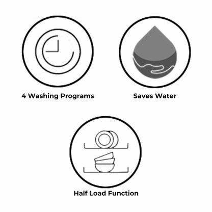 Hindware Free Standing Dishwasher ITALO with 12 Place Settings