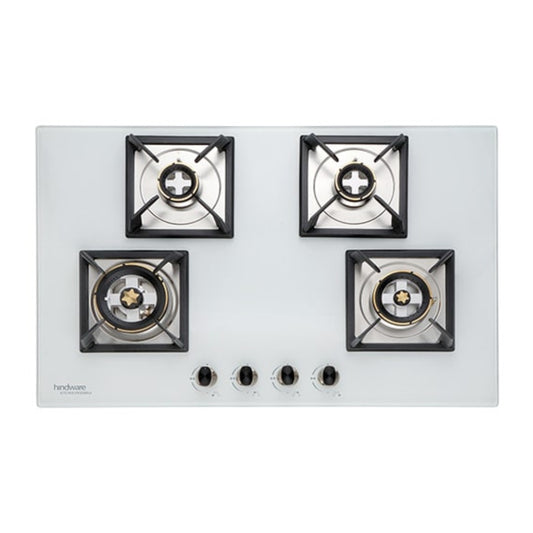 Hindware 80 cm 4 Burner Hob BRAVIA WHITE 4B 80