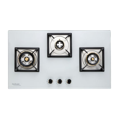Hindware 78 cm 3 Burner Hob ELISA WHITE 3B 78