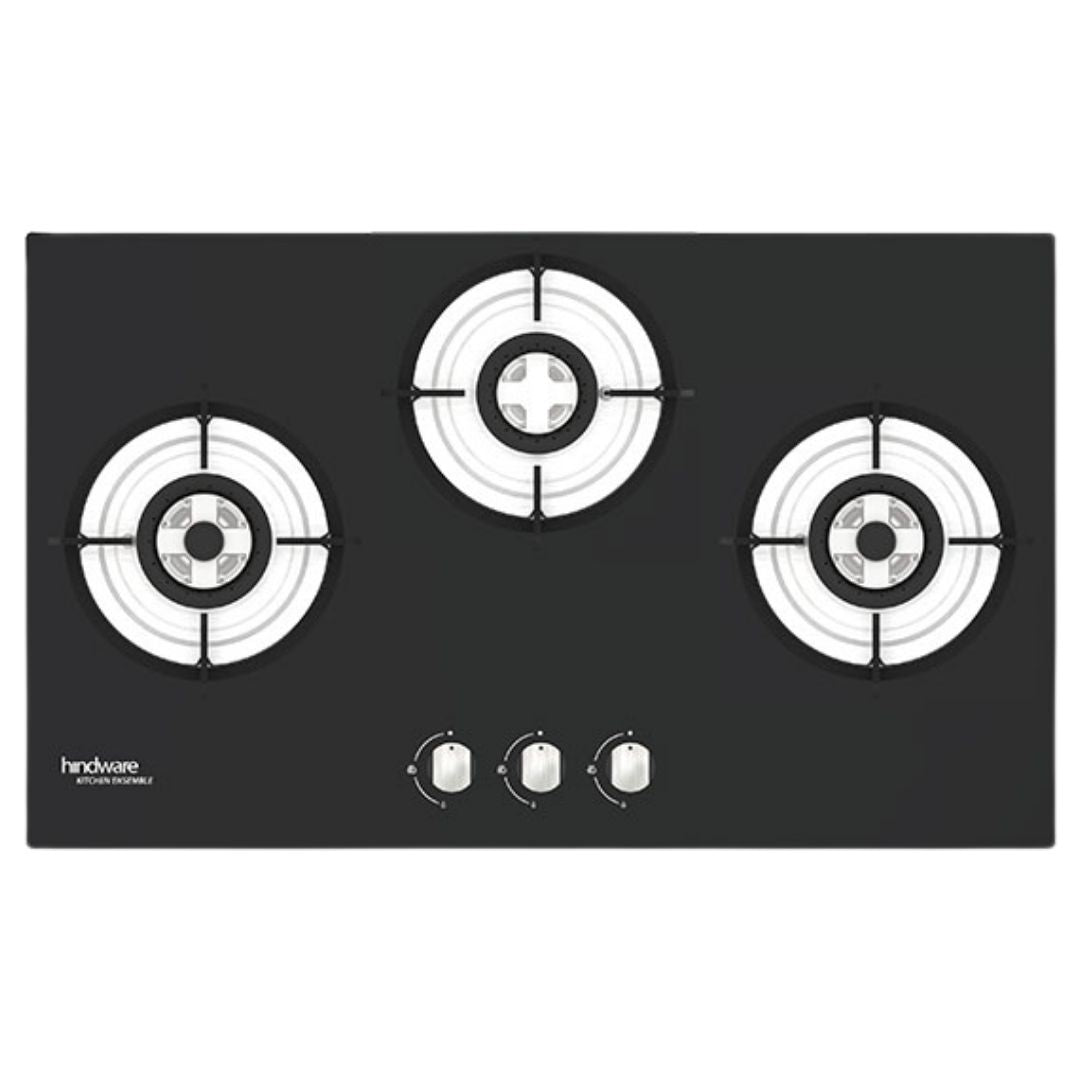 Hindware 75 cm 3 Burner Hob ELLA PLUS 3B 75 CM